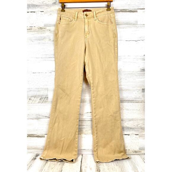 Judy Blue Denim - Judy Blue Womens 28 Tan Wide Leg Denim Jeans Casual Luxe Pants